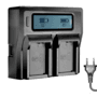 Carregador Duplo Rápido Para Bateria, Canon Lp-e10 Com Usb (bivolt)