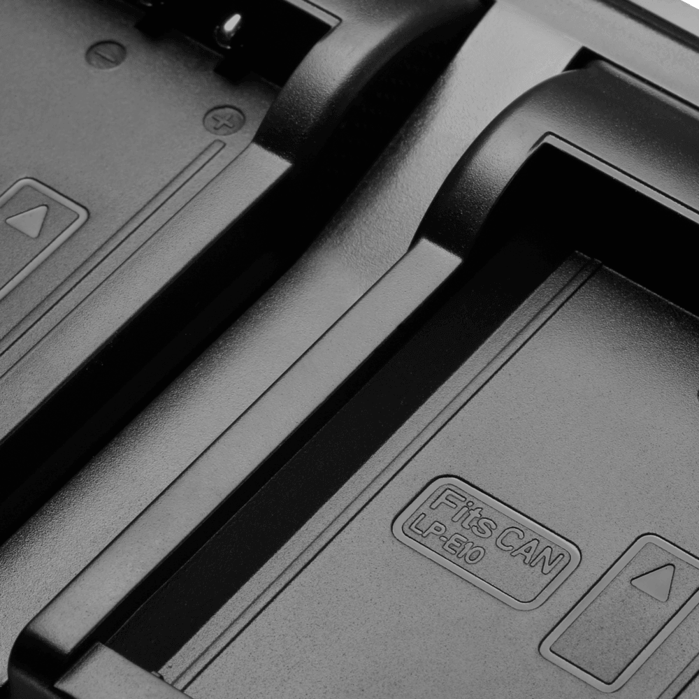 Carregador Duplo Rápido Para Bateria, Canon Lp-e10 Com Usb (bivolt)