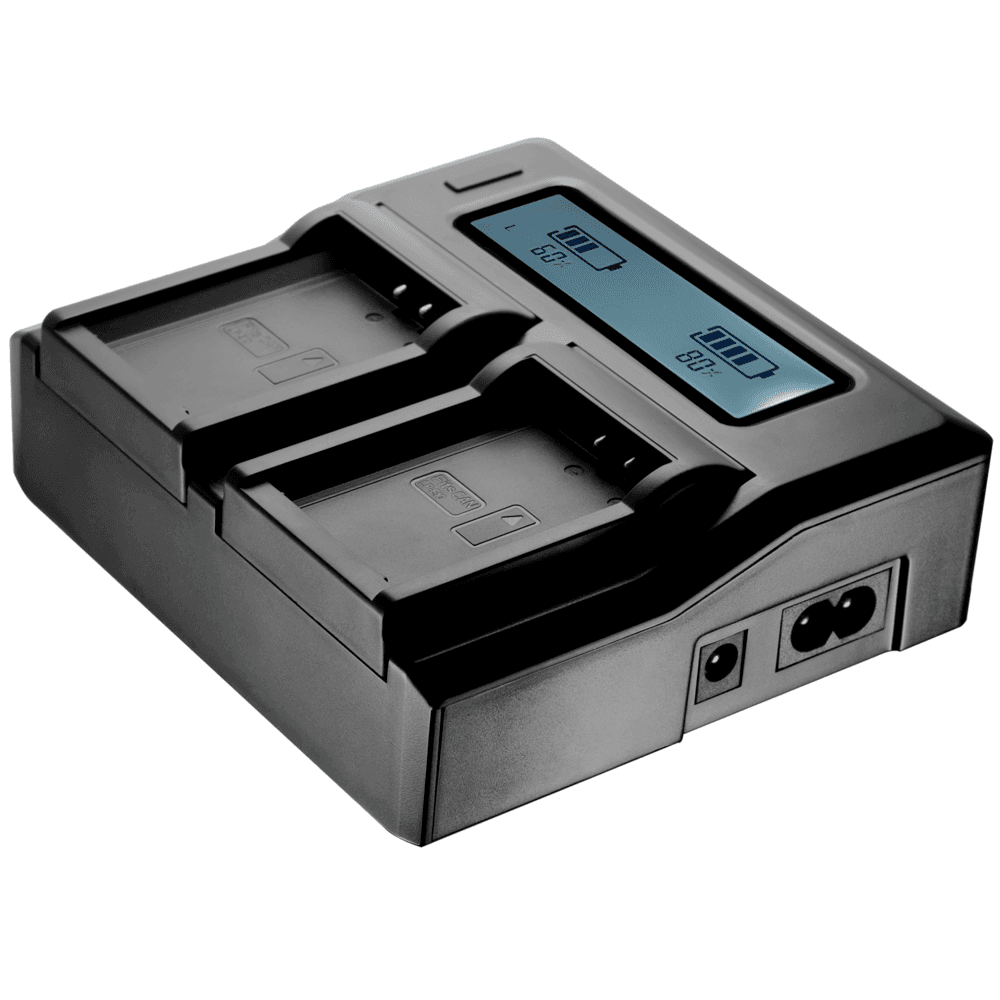 Carregador Duplo Rápido Para Bateria, Canon Lp-e10 Com Usb (bivolt)