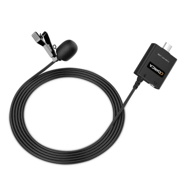 Imagem 3 de 5 do produto Microfone De Lapela, Comica, Cvm-v01.usb, Condensador, Omnidirecional Para Smartphones (usb-c)