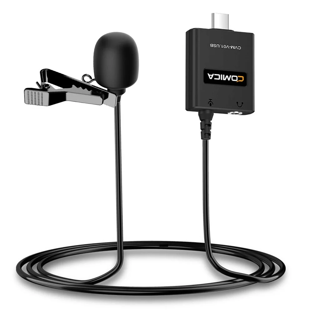 Imagem 4 de 5 do produto Microfone De Lapela, Comica, Cvm-v01.usb, Condensador, Omnidirecional Para Smartphones (usb-c)