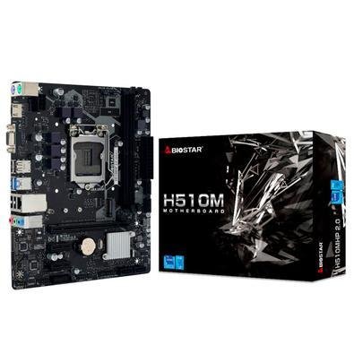 Placa-Mãe Biostar H510, Intel 1200, 2xDDR4, HDMI e VGA, 11ª Geração