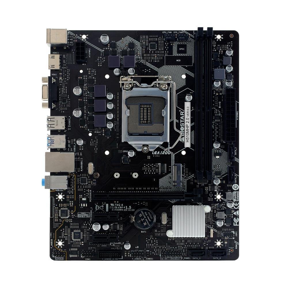 Imagem 4 de 5 do produto Placa-Mãe Biostar H510, Intel 1200, 2xDDR4, HDMI e VGA, 11ª Geração