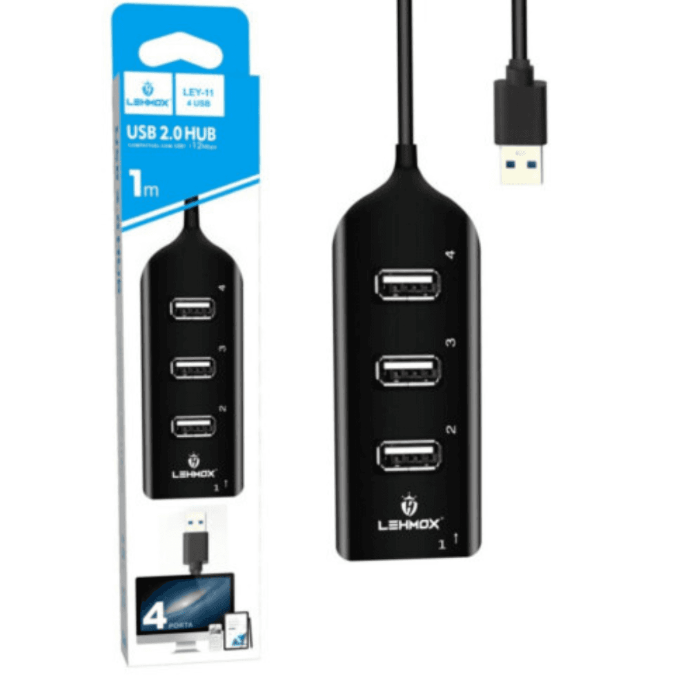 Imagem 3 de 3 do produto Hub Usb 2.0, 4 Portas Usb 480mbps.