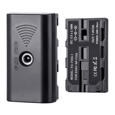 Adaptador Dummy Com Acoplador, Np-f550, F570, Para Filmadoras, Monitores E Iluminadores, Bivolt
