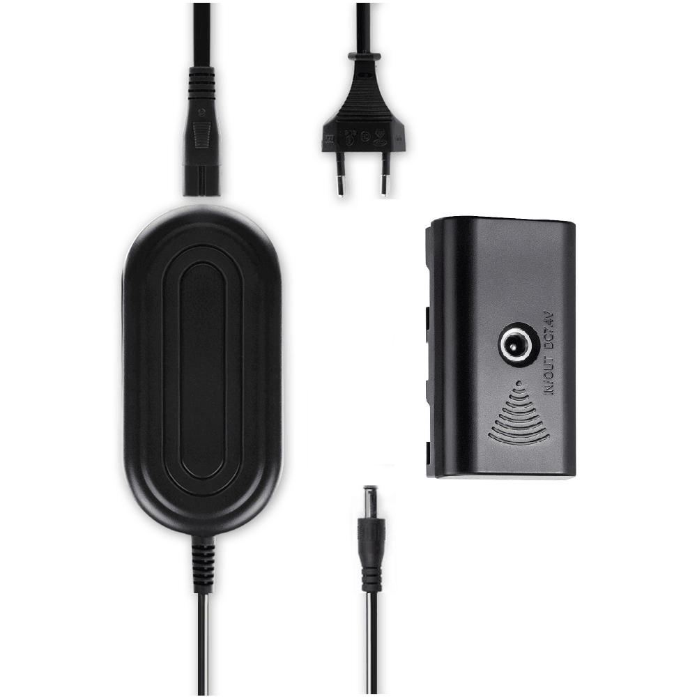 Adaptador Dummy Com Acoplador, Np-f550, F570, Para Filmadoras, Monitores E Iluminadores, Bivolt