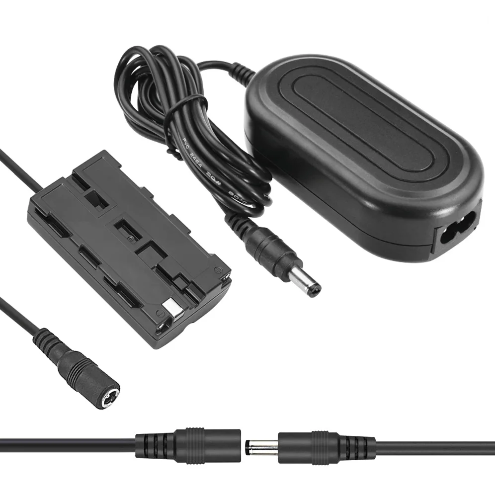 Adaptador Dummy Com Acoplador, Np-f550, F570, Para Filmadoras, Monitores E Iluminadores, Bivolt