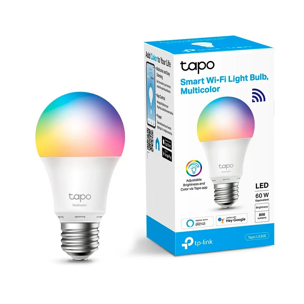 Lâmpada Inteligente Tp-link, Multicolorida L530e Led. Lâmpada Inteligente Tp-link, Multicolorida L530e Led.