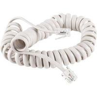 Cabo Telefone Espiral Branco 1 Metro 018-0302 - Connect Pro.