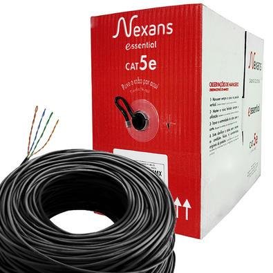 Cabo De Rede Cat 5 C/ 305 Metros - Nexans Essential | KaBuM!