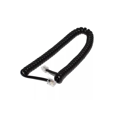Cabo Telefone, Com Rj11, 1M, Espiral, Preto