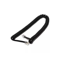 Cabo Telefone, Com Rj11, 1M, Espiral, Preto