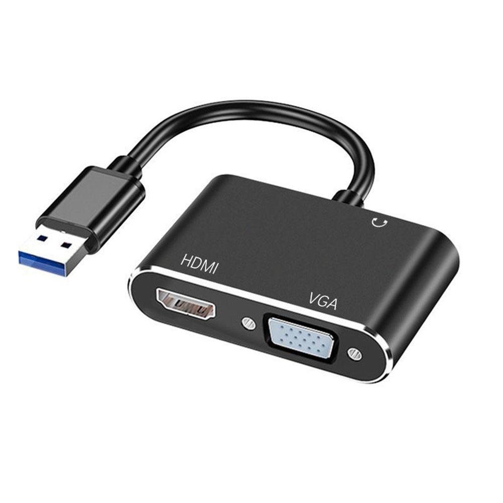 Imagem 5 de 5 do produto Adaptador USB 3.0 Para VGA E HDMI, Fy, liga de alumínio
