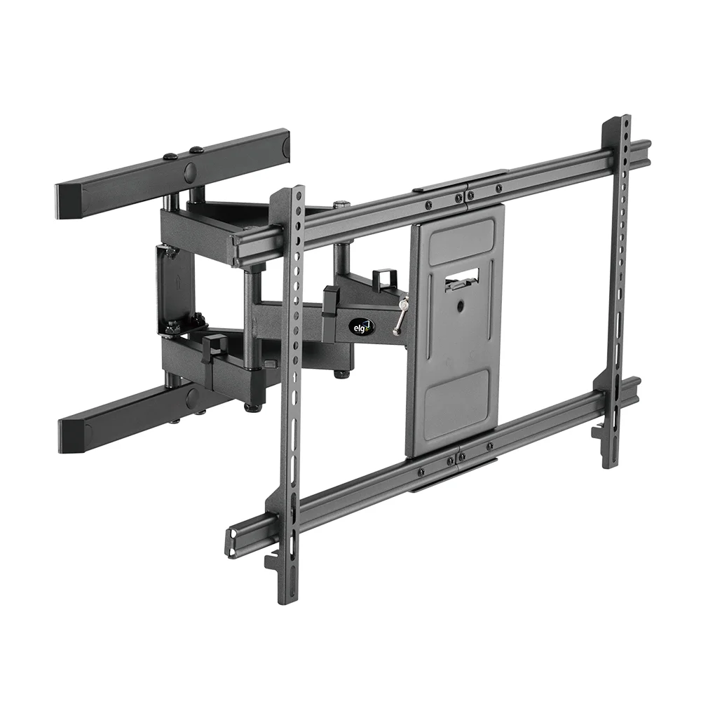 Imagem 1 de 4 do produto Suporte Multiarticulado De Parede Para Tv E Monitor De 50" A 90", Com Organizador De Cabos, Suporte Até 60kg, Preto, A02v8n, Elg