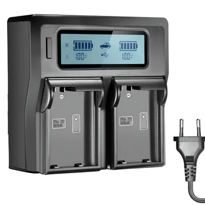 Carregador Duplo Rápido, Para Bateria Nikon, EN-EL15, Com USB, Bivolt