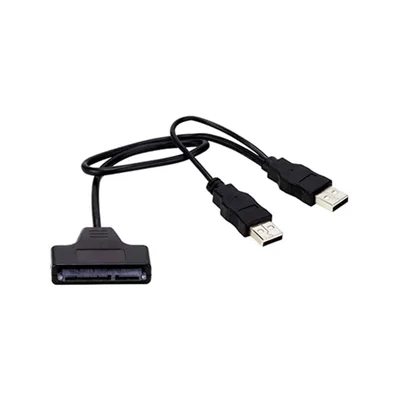 Cabo Sata, Para 2 USB 2.0 A Macho Chipsce 40 Cm, Até 480mbps, preto