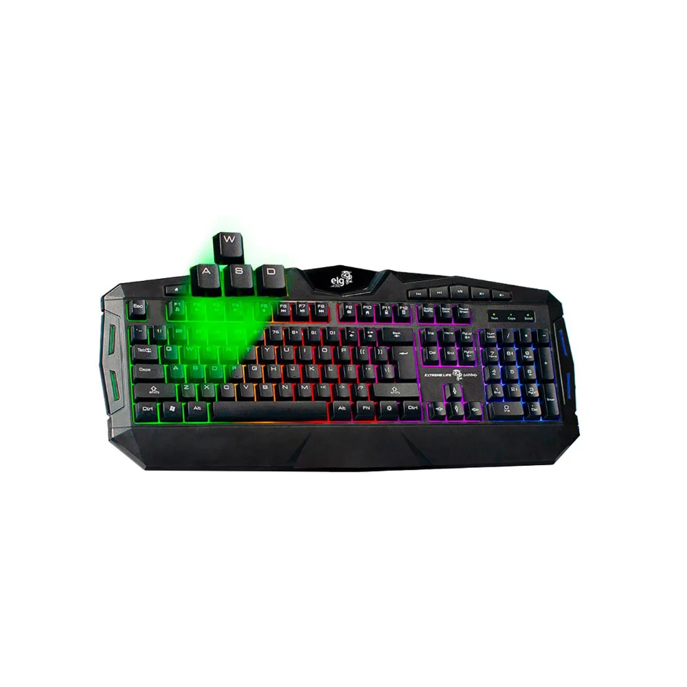 Teclado Elg Iluminado Rgb Multimídia Gamer Odyssey - Tgdw
