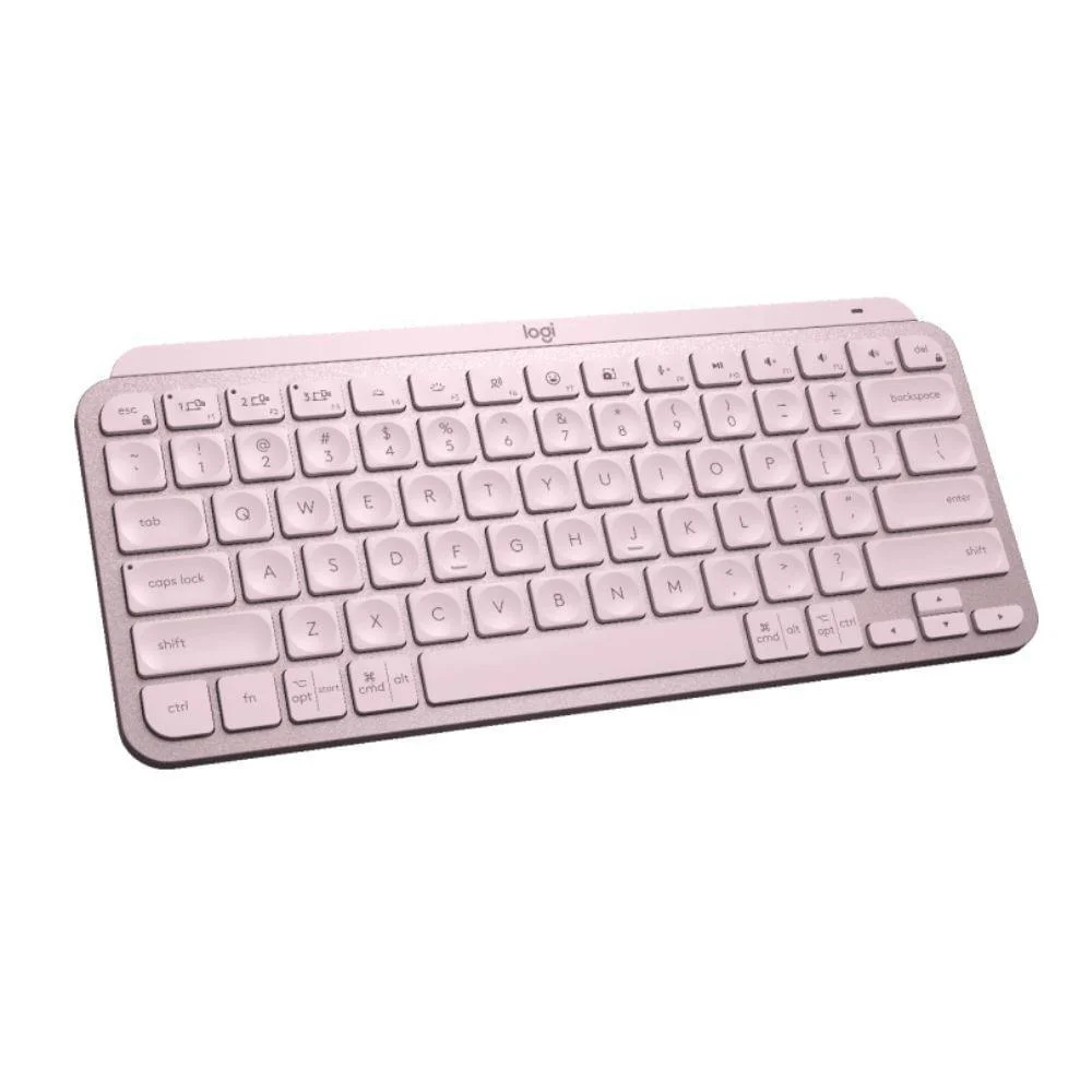 Imagem 3 de 5 do produto Teclado Logitech Mx Keys Mini Rosa Padrão Us 920-010507.