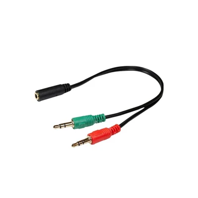 Adaptador P3 X 2 P2 Xcell, Headset, Fone
