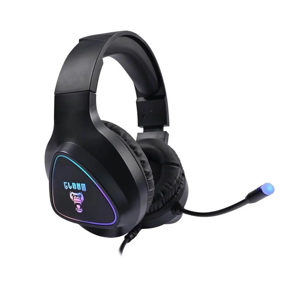 Fone De Ouvido Headset Clanm Gamer Mount, Preto Rgb,Cl-hm709. Fone De Ouvido Headset Clanm Gamer Mount, Preto Rgb,Cl-hm709.