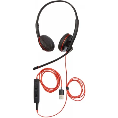 Blackwire Empresarial Plantronics C3225Usb-a Single, Com Cancelamento De Ruido, 209747-22.