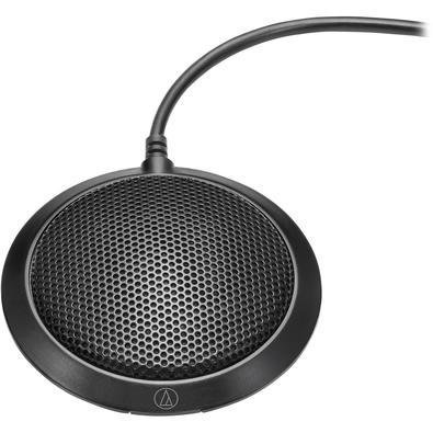 Microfone Condensador Omnidirecional De Baixo Perfil Audio-technica, Preto - Atr4697-usb