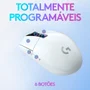 Mouse Gamer  sem fio Logitech G305 Hero Lightspeed  6 Botoes Branco