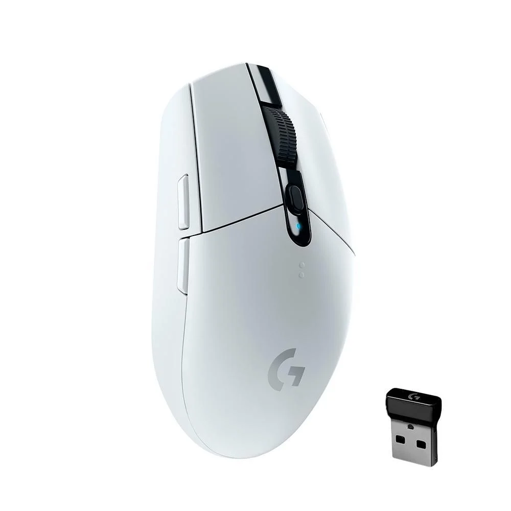 Mouse Gamer sem fio Logitech G305 Hero Lightspeed 6 Botoes Branco Mouse Gamer sem fio Logitech G305 Hero Lightspeed 6 Botoes Branco