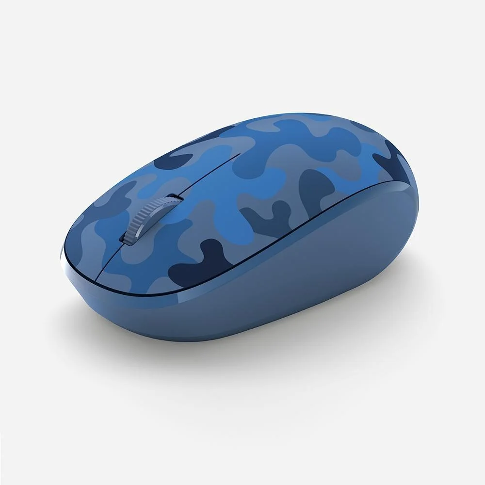 Imagem 3 de 4 do produto Mouse Sem Fio Microsoft 8kx-00002, Bluetooth, USB, Low Energy, Azul Camuflado