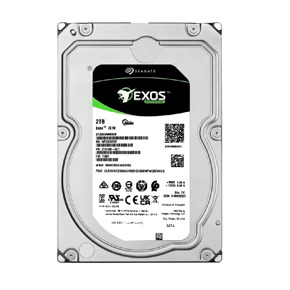 HD Servidor Seagate Exos 7E10 2TB SATA 6GBs KaBuM
