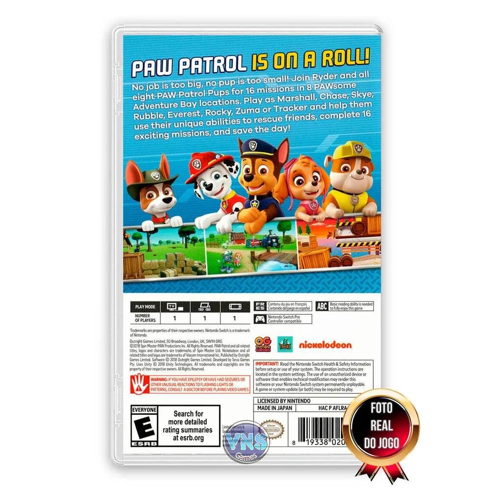 Imagem 2 de 5 do produto Paw Patrol: On A Roll ! - Switch
