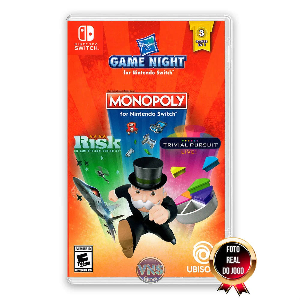 Nintendo Switch用ゲームソフト　Hasbro Game Night Jogo Hasbro Game Night Switch