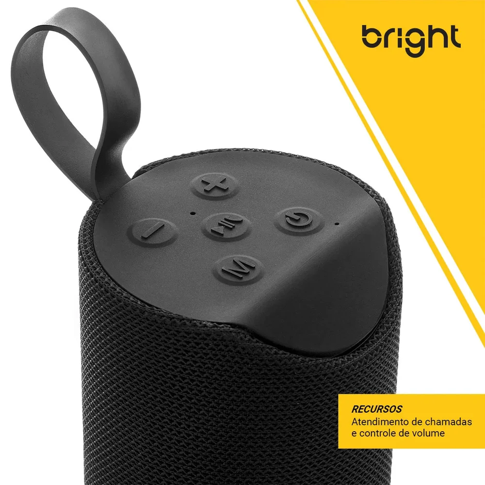 Imagem 5 de 5 do produto Caixa De Som Portátil Bright , Bluetooth, Cartão SD E Auxiliar - C01