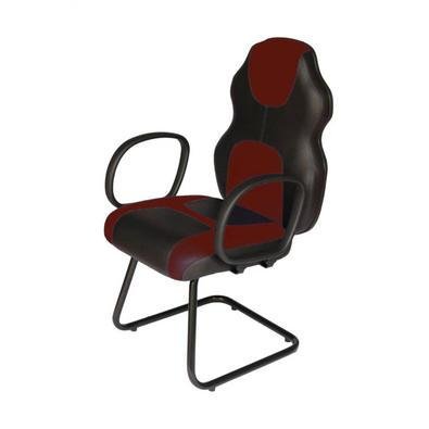 Cadeira Gamer Design Office Móveis Interlocutor Linha Gamer Racing, Peso recomendado: até 120 kg, Vermelho