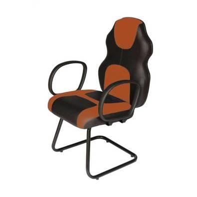 Cadeira Gamer Design Office Móveis Interlocutor Linha Gamer Racing, Peso recomendado: até 120 kg, Laranja