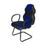 Cadeira Gamer Design Office Móveis Interlocutor Linha Gamer Racing, Peso recomendado: até 120 kg, Azul