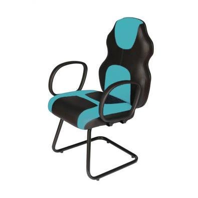 Cadeira Gamer Design Office Móveis Interlocutor Linha Gamer Racing, Peso recomendado: até 120 kg, Verde com Preto