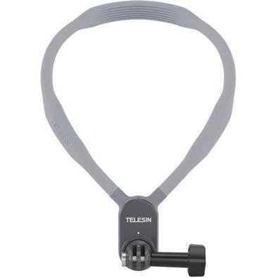 Alça De Pescoço Com Suporte TE-HNB-001 Telesin, Para Gopro E Câmeras Similares - Cinza