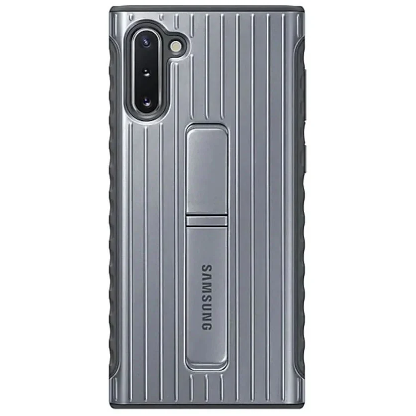 Imagem 1 de 4 do produto Capa Militar Anti Impacto Samsung Protective Standing Galaxy Note 10 N970  Tela:6.3 Pol,Cor:prata.