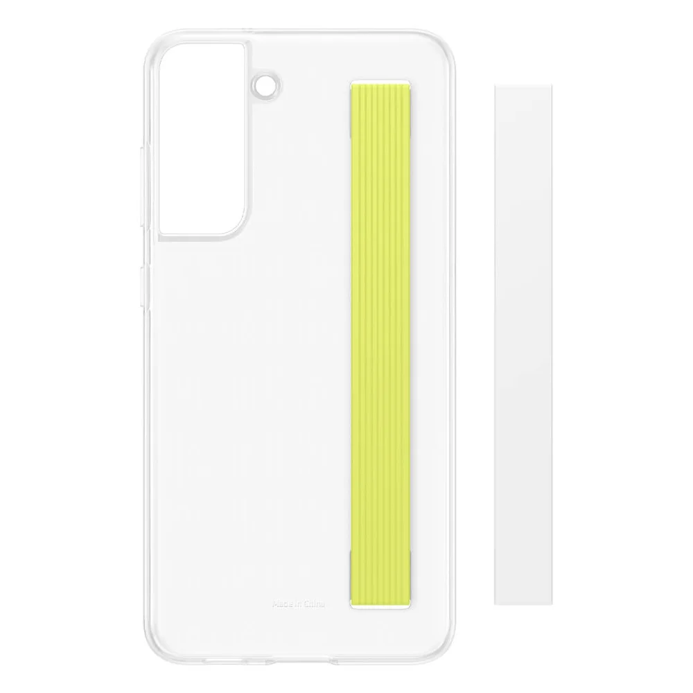 Imagem 4 de 5 do produto Capa Samsung Silicone Com Cinta Fina Galaxy S21 Fe Tela: 6.4 Pol,G990 - Branca.