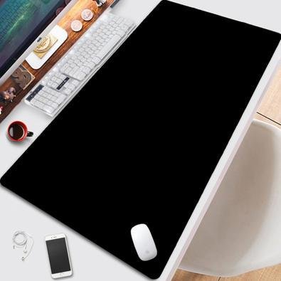 Mouse Pad Gamer Grande Speed Liso, Antiderrapante, Emborrachado, 70x35cm Preto.