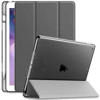 Capa Infiland Transparente Séries Ipad 7 10.2 Pol (2019) A2197 A2200 C/ Função Wake Sleep E Suporte Caneta Cor:cinza; Te