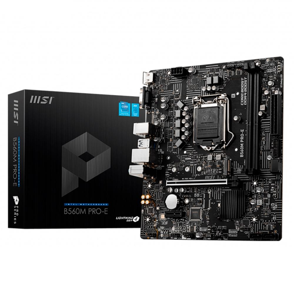 Placa Mãe Msi B560M PRO-E, Intel LGA 1200, Ddr4 Placa Mãe Msi B560M PRO-E, Intel LGA 1200, Ddr4