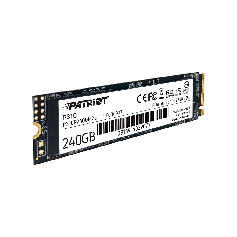 Imagem 2 de 5 do produto SSD 240Gb,P310 M.2, P310p240gm28 - Patriot