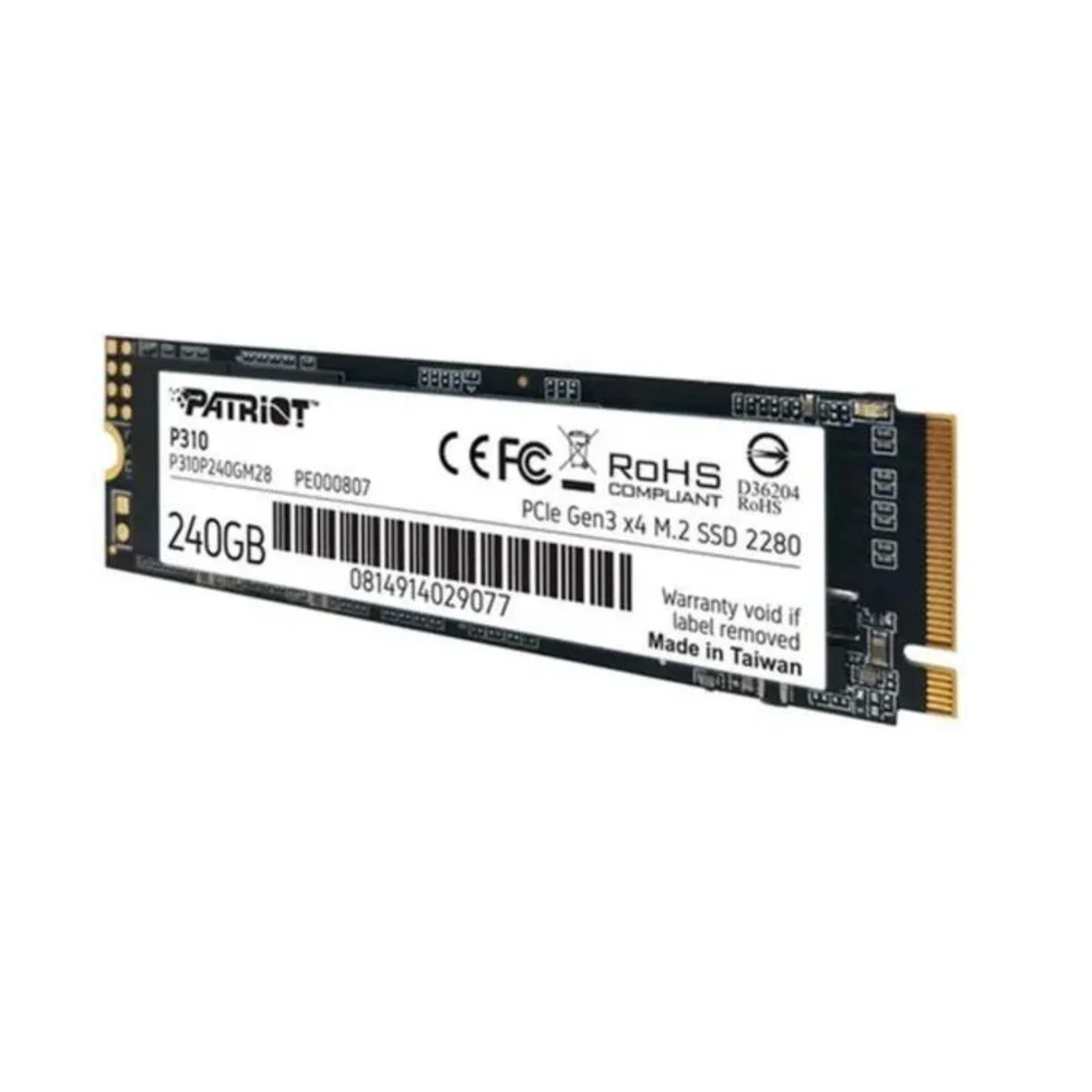 Imagem 4 de 5 do produto SSD 240Gb,P310 M.2, P310p240gm28 - Patriot