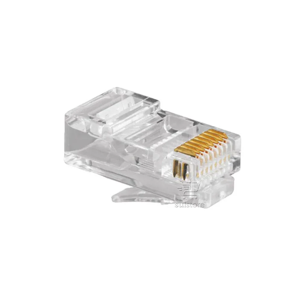 Imagem 3 de 3 do produto Conector Rj45 Cat5 Pacote C/ 100 Un - Ai1020 Hayom