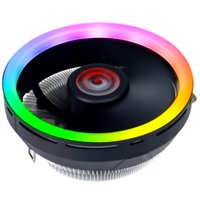 Cooler para Processador Pcyes ACZFRRB, LED, AMD/Intel, 124mm, Preto