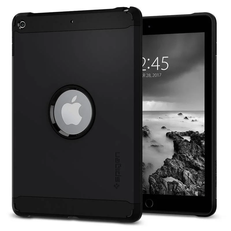 Imagem 3 de 3 do produto Capa Case Preta Ipad Tablet 9.7 Tough Armor Spigem 2017 - 053cs21820