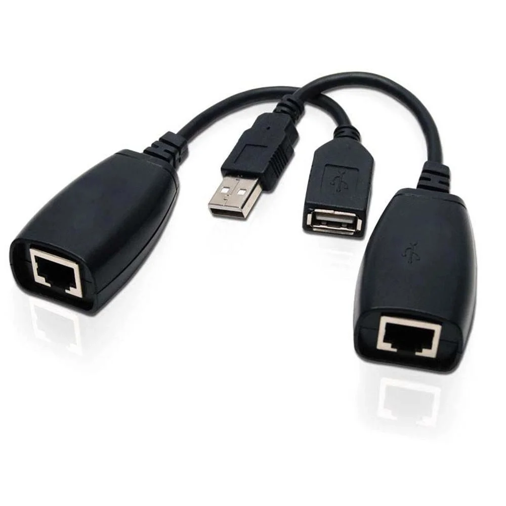 Imagem 2 de 3 do produto Conversor Adaptador Extensão USB x RJ45 (USB-RJXT) 45 Metros