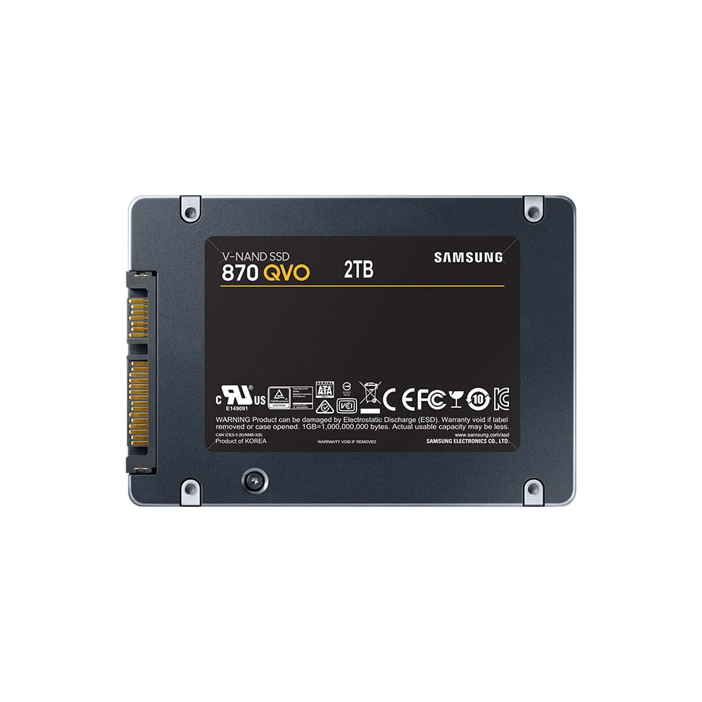 新品未開封 8TB SSD 870 QVO SAMSUNG Disco sólido interno Samsung 870 QVO MZ-77Q8T0B 8TB | Frete grátis